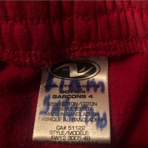 Red Athletic Works Sweatpants - Picture 2 of 3